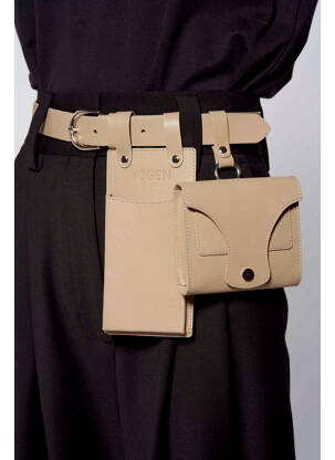 Ceinture beige YUGEN femme