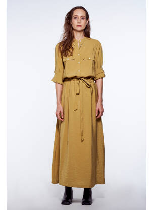 Robe longue vert YUGEN pour femme