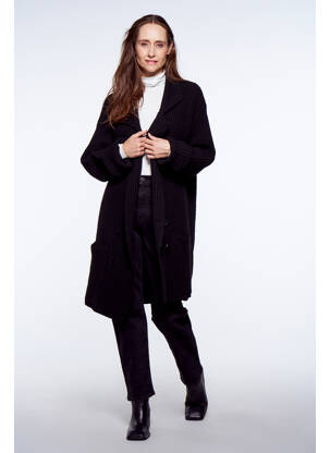 Gilet manches longues noir YUGEN femme