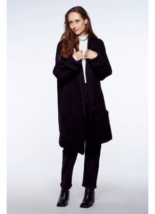 Gilet manches longues noir YUGEN femme