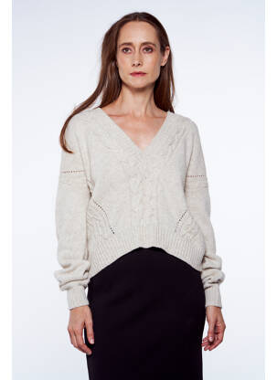 Pull beige YUGEN femme