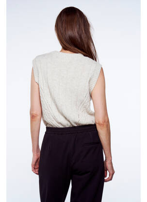 Débardeur beige YUGEN femme
