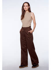 Pantalon droit marron YUGEN pour femme seconde vue