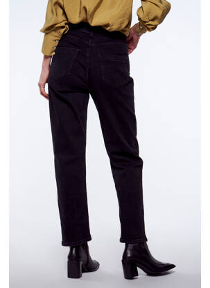 Jeans coupe droite noir YUGEN femme
