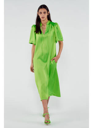 Robe longue vert YUGEN femme
