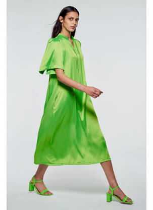 Robe longue vert YUGEN femme