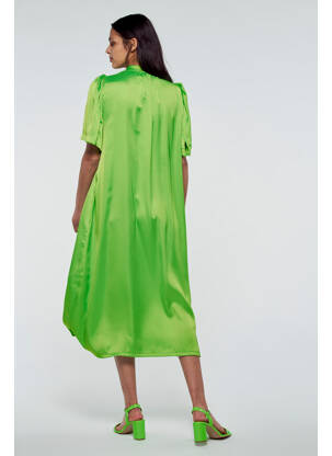 Robe longue vert YUGEN femme
