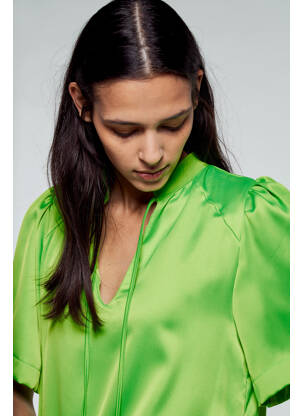 Robe longue vert YUGEN femme