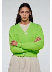 Gilet manches longues vert YUGEN pour femme seconde vue