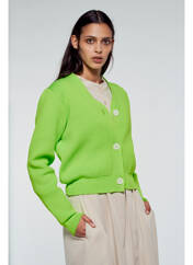 Gilet manches longues vert YUGEN pour femme seconde vue