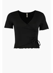 T-shirt noir HAILYS pour femme seconde vue
