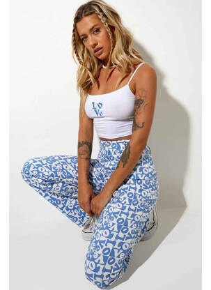 Top blanc MOTEL pour femme