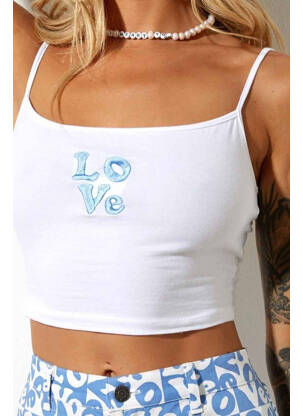 Top blanc MOTEL femme