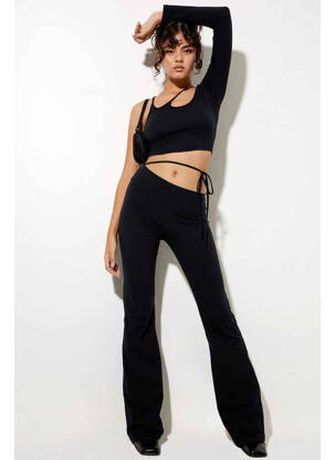 Pantalon droit noir MOTEL pour femme