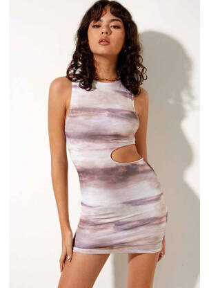 Robe courte beige MOTEL femme