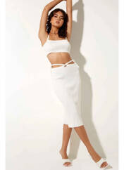 Jupe mi-longue blanc MOTEL pour femme seconde vue
