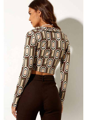 T-shirt marron MOTEL femme