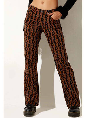 Pantalon droit marron MOTEL femme