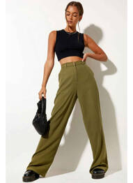Pantalon droit vert MOTEL femme