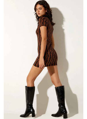 Robe courte marron MOTEL femme