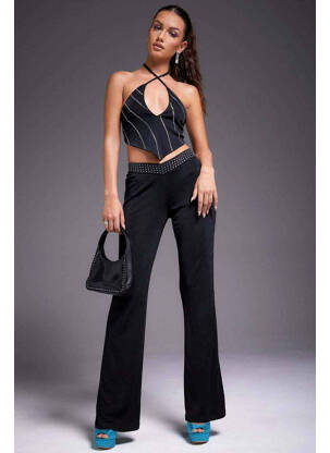 Pantalon flare noir MOTEL femme