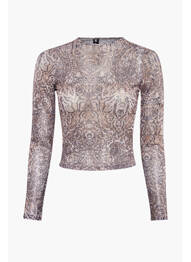 T-shirt marron MOTEL femme