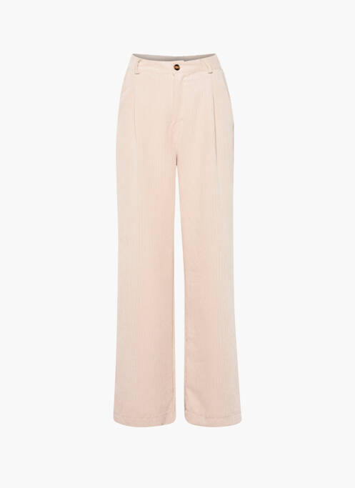 Pantalon droit beige TERRA DI SIENA pour femme