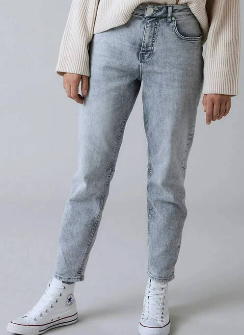 Jean coupe Mom gris OPUS pour femme