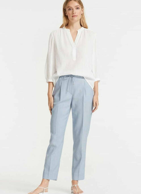 Pantalon chino bleu OPUS pour femme