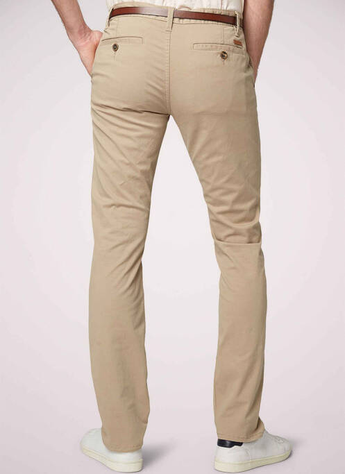 Pantalon chino beige TOM TAILOR pour homme