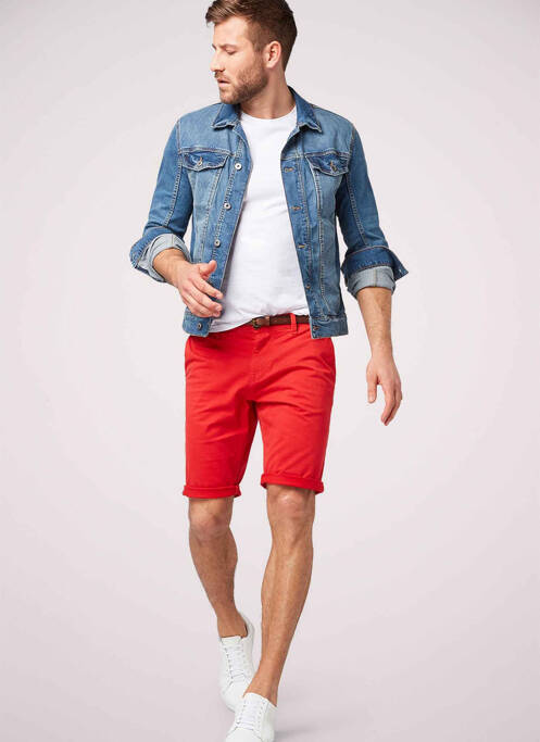 Short rouge TOM TAILOR pour homme