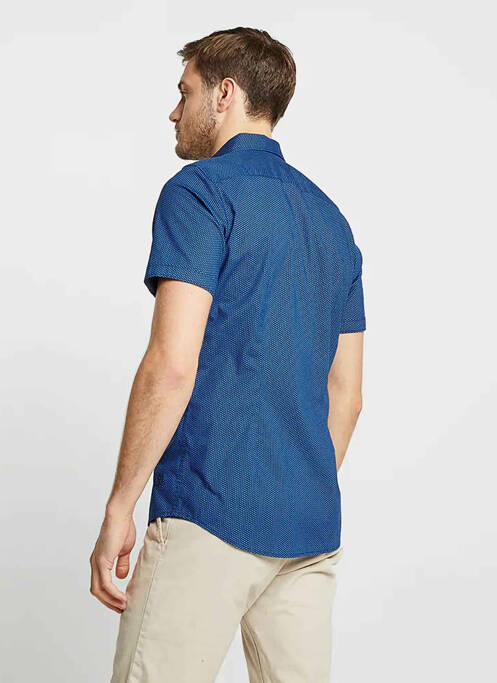 Chemise manches courtes bleu TOM TAILOR homme