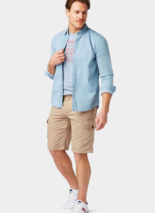 Short beige TOM TAILOR pour homme