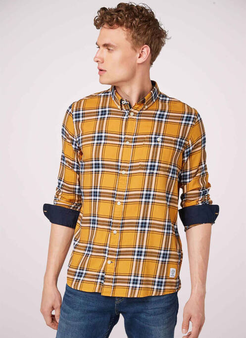 Chemise manches longues bleu TOM TAILOR pour homme