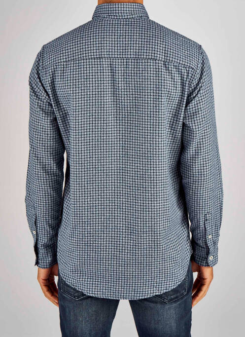 Chemise manches longues bleu TOM TAILOR homme