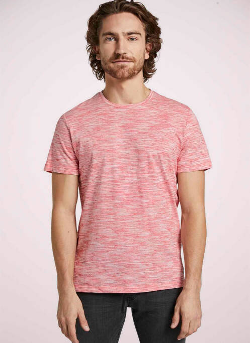 T-shirt rouge TOM TAILOR pour homme