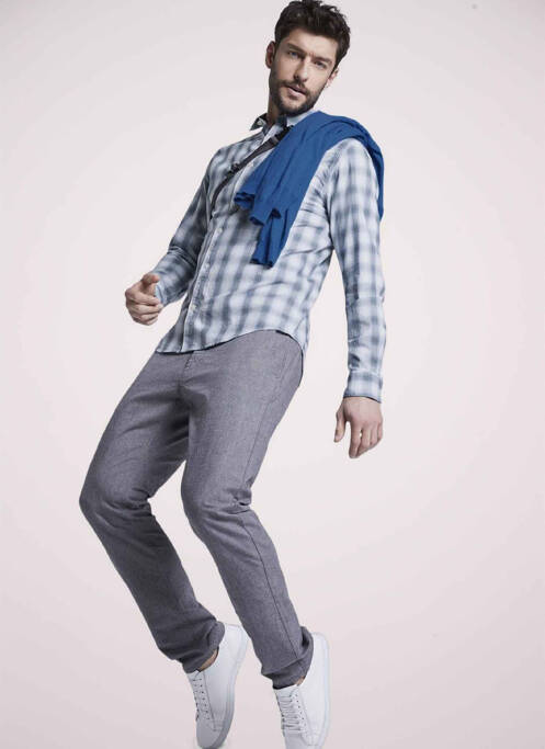 Chemise manches longues bleu TOM TAILOR homme