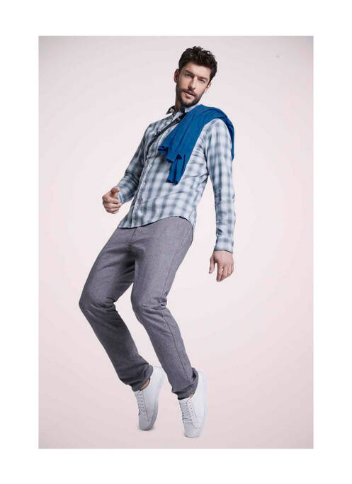 Chemise manches longues bleu TOM TAILOR homme