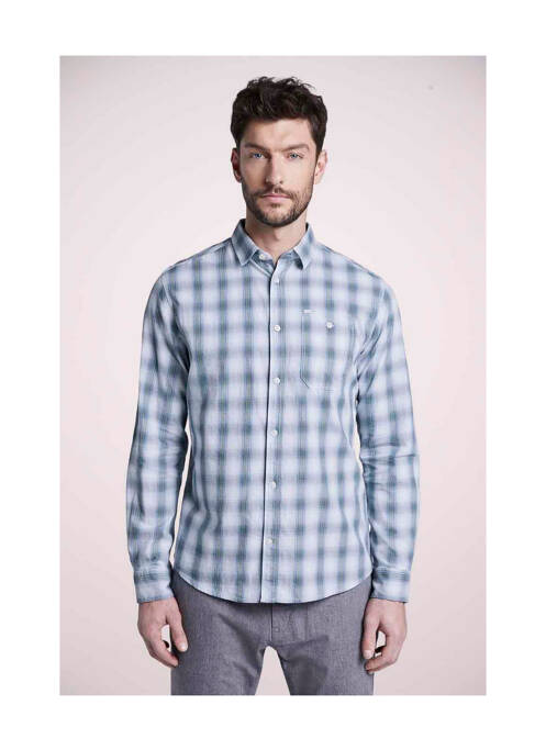 Chemise manches longues bleu TOM TAILOR homme