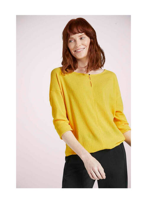 T-shirt jaune TOM TAILOR pour femme