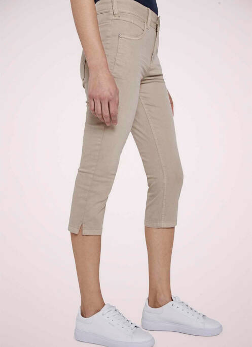 Jeans coupe slim beige TOM TAILOR pour femme