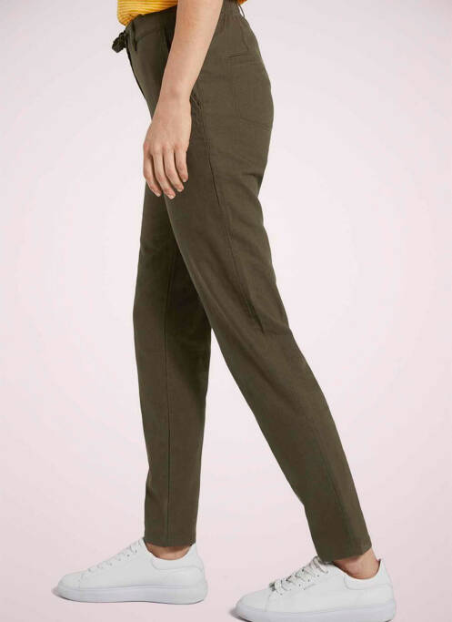Pantalon slim vert TOM TAILOR pour femme
