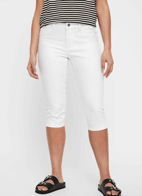 Pantacourt blanc VERO MODA pour femme