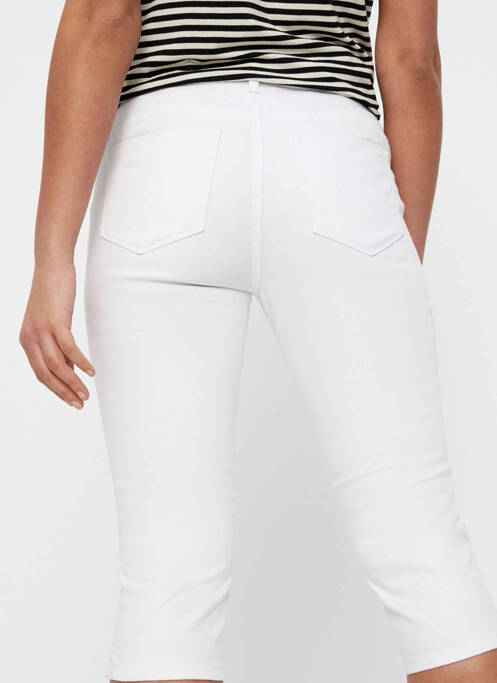 Pantacourt blanc VERO MODA pour femme