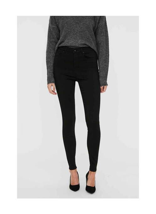 Jeans coupe slim noir VERO MODA pour femme