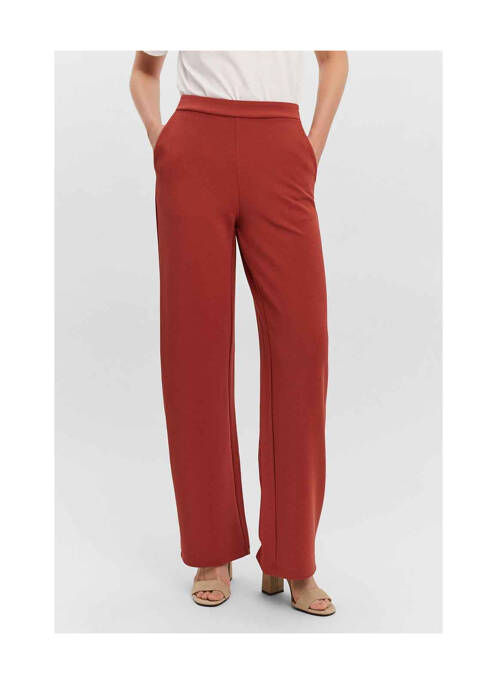 Pantalon large rouge VERO MODA pour femme