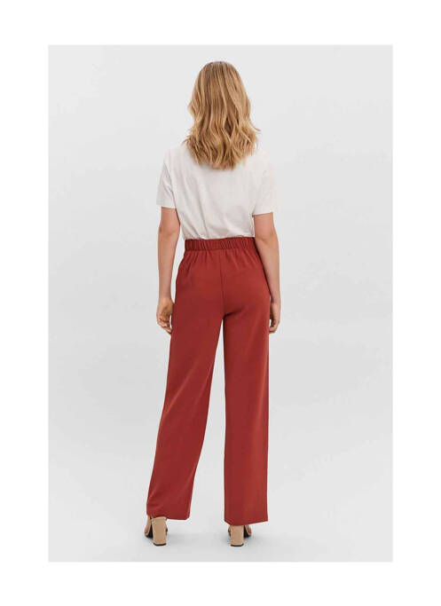 Pantalon large rouge VERO MODA pour femme