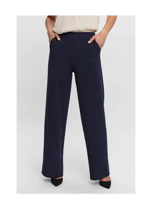 Pantalon droit bleu VERO MODA pour femme