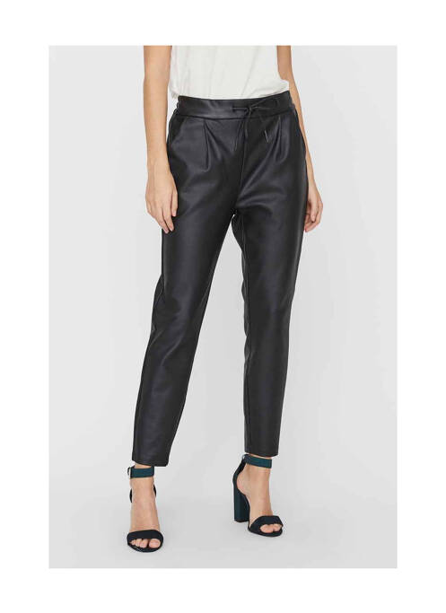 Pantalon slim noir VERO MODA pour femme