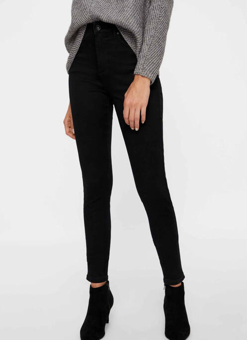 Jeans skinny noir VERO MODA pour femme